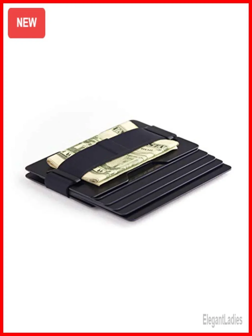 RFID Blocking Minimalist Front Pocket Ultra Thin Strong Wallet Money Clip